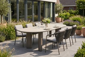 Dining Tuintafel Organische tuintafels 300 x 120 cm Zand/Beige Weave