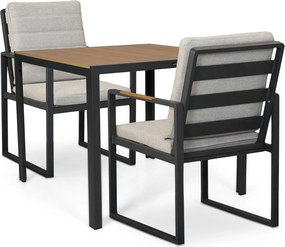 Tuinset 2 personen 909 cm Aluminium Grijs Lifestyle Garden Furniture Alessio/Creta