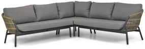 Hoek loungeset 5 personen Aluminium/wicker Taupe  Coco Nathan