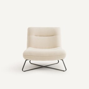 Fauteuil in chenille stof, HELMA