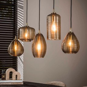 Hanglamp Smoked Bruin Glas