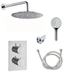 Saniclear Talpa inbouwregendouche 30cm met wandarm en 2 standen handdouche chroom