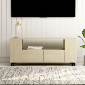 vidaXL Tv-meubel 120x35x43 cm bewerkt hout sonoma eikenkleurig