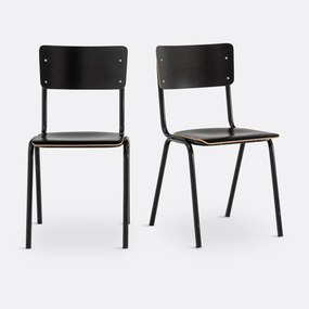 Set van 2 stapelbare schoolstoelen Hiba