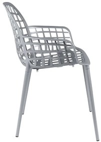 Zuiver Albert Kuip Garden Aluminium Tuinstoel Grijs