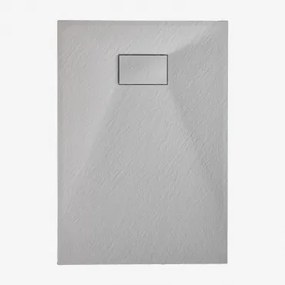 Rechthoekige Antislip En Extra Platte Smc-hars Douchebak Soho Grijs – Koel & 90 X 70 Cm - Sklum