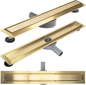 Lineaire afvoer Rea Neox Pro Brush Gold 90