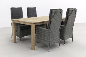 Timber organic grey/Rome grey 170 cm. tuinset - 5-delig