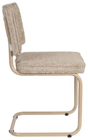 Zuiver Ridge Soft Retro Design Stoel Teddy Beige