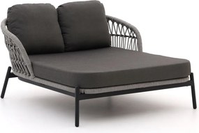 Verstelbaar ligbed Bellagio | Rope (touw) | Grijs - Antraciet | Ligstoel tuin | Strandbed | Kees Smit Tuinmeubelen