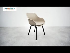 Hartman Le Soleil Element dining armstoel - Carbon black/Black