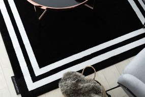 Tapijt HAMPTON Kader zwart - TWEEDE-KLASSE PRODUCT