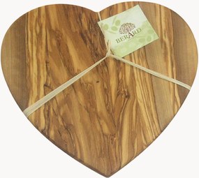 Olijfhouten snijplank Heart