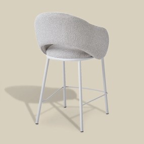 Moderne Barstoel Beige Met Armleuningen