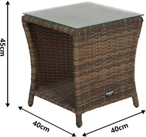 Bistroset   Wicker Zand/Beige Domani Furniture Relaxa