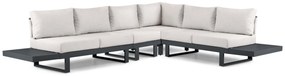 Hoek loungeset 6 personen Aluminium Grijs Lifestyle Garden Furniture Lorenzo