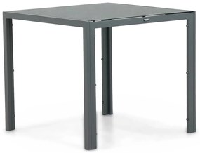 Dining Tuintafel vierkant 85 x 85 cm Aluminium Grijs Venustas