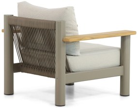Stoel en Bank Loungeset 5 personen Aluminium/Rope Taupe  Santika Furniture Santika