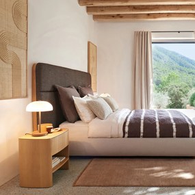 Nachtkastje in noten- of eikenfineer, Wilg