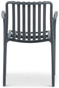 Tuinstoel stapelbaar Kunststof Grijs-antraciet Domani Furniture Vento