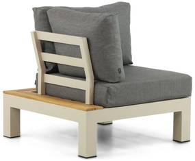 Loungeset 6 personen Aluminium/Teak Taupe Lifestyle Garden Furniture Vittoria
