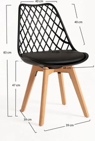 Set 4 Mima Stoelen