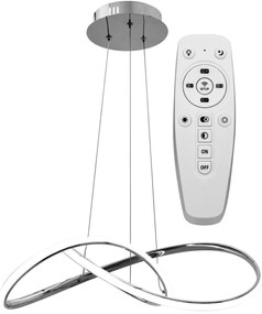 Hangring Plafondlamp Modern LED Remote APP393-CP Chroom