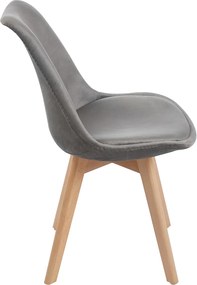 Set 4 Synk Fluwelen Stoelen