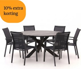+ 10% kassakorting | Diningset Forza | 6 personen polywood | Tuinset stapelbaar | 7-delig | Kees Smit Tuinmeubelen