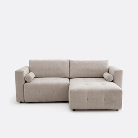 Hoekslaapbank van gemêleerde chenille, MASI