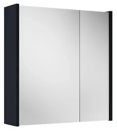 Adema Prime Spiegelkast - 60x63x16cm - inclusief zijpanelen - mat marine blauw SW1212815/SW892635