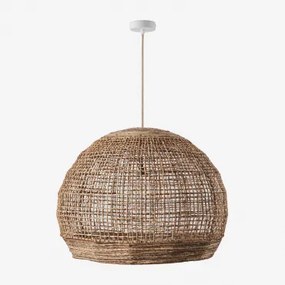 Udane Hangende Buitenplafondlamp Natuurlijk - Wit & Ø80 Cm - ↑65 Cm Udane - Sklum