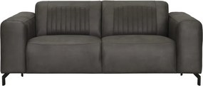 3 zitsbank - Bolero - leer Kentucky antraciet 01
