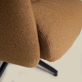 Verstelbare Fauteuil Met Voetenbank Caramel