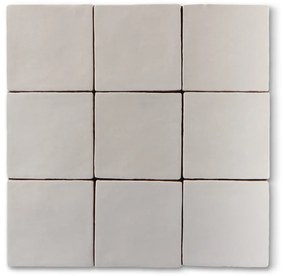 Hoogglans Handvorm Wandtegel 13x13 Cm Arlington Wit RBT93