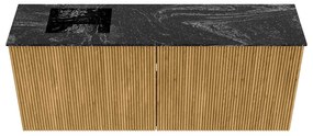 Mondiaz Joya DLux 100cm toiletmeubel oak met wastafel faye links zonder kraangat lava