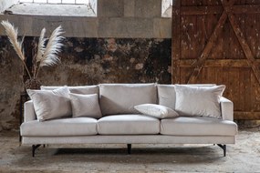 Jörn 3-Zitsbank - Loke - Beige - Rib - Jörn