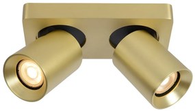 Lucide Nigel plafondlamp 2x 5W goud mat