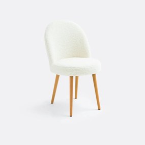 Set van 2 stoelen in bouclette stof Inès