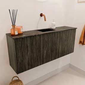 Mondiaz Joya DLux 100cm toiletmeubel shadow met wastafel faye midden zonder kraangat lava
