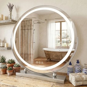 LED Spiegel MAKE-UP Chrome 50 cm