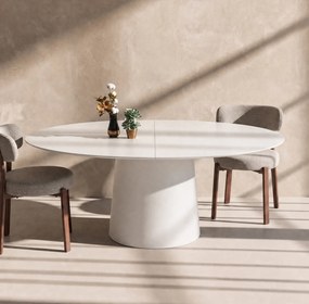 Kare Design Benvenuto Uitschuifbare Eettafel Ovaal Wit