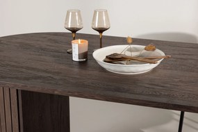 Jörn Ovale Eettafel - Oakly - 200x90 cm - Eikenhout Bruin Fineer - Jorn