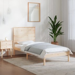 vidaXL Bedframe massief hout 90x190 cm 3FT Single