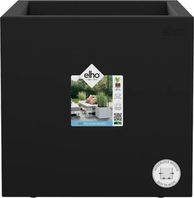 elho plantenbak Vivo Next Vierkant 40 - Living black (Zwart) - 39 x 39 x H 38 cm