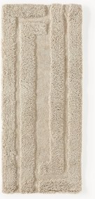 Pluizige hoogpolige loper Genève met verhoogde hoog-laag structuur