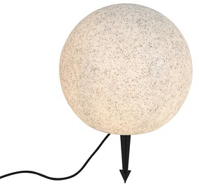 Moderne buitenlamp grijs 35 cm IP44 - Nura