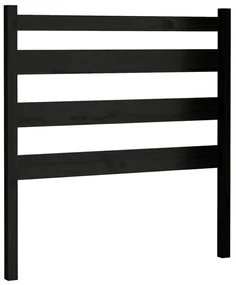 vidaXL Hoofdbord 106x4x100 cm massief grenenhout zwart