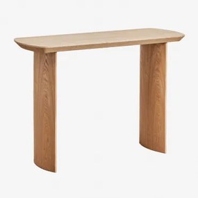 Rechthoekige Console 110x40 Cm In Mdf Tuareg Natuurlijk Hout - Sklum