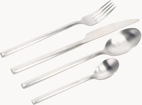 Roestvrijstalen gepolijste bestekset Sane, voor 6 personen, 24-delig